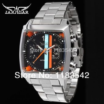 Jargar Automatic Fashion Silver Color Stainless Steel Band for Men - intl
