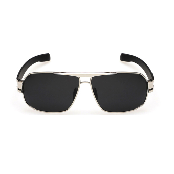Women's Eyewear Sunglasses Women Polarized Rectangle Sun Glasses BlackSilver Color Brand Design (Intl)