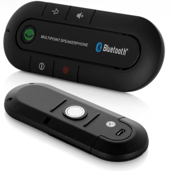 Tokuniku Bluetooth Car Kit Handsfree Multipoint Receiver BT-13 Pill Model - Hitam
