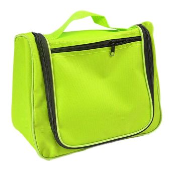 Whyus Outdoor Travel Oxford Waterproof Zipper Cosmetic Washing Makeup Bag Organizer - Green - intl