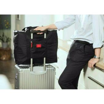 Foldable Travel Bag / Hand Carry Tas Lipat / Koper Bagasi Organizer-Hitam