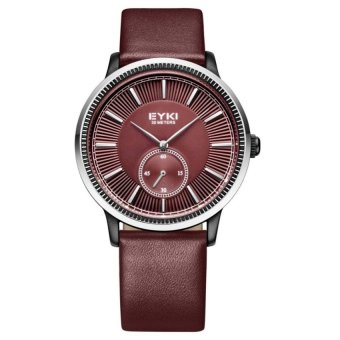 yiokmty 2015 new EYKI fashion belt table go small IKey Alloy StripNail Dial Watch 1011 seconds (Brown) - intl