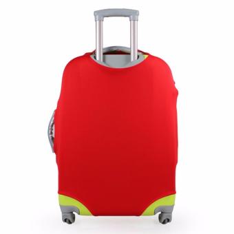First Project Safebet Sarung Pelindung Koper / Luggage Cover Protector Elastic Suitcase S for 18-22 inch - Merah