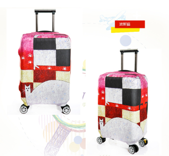 FLORA Stretchable Elasticy 26-28 inch Waterproof Suitcase Luggage Protective Cover- CAT - intl