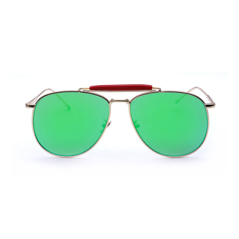 Sunglasses Women Aviator Sun Glasses Green Color Brand Design