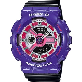 Casio Baby-G Purple Baby-G Ladies Watches Analog Digital BA-110NC-6A(Multicolor) intl