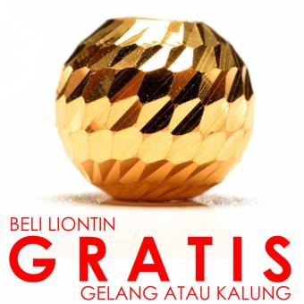 Tiaria 24K Golden Sparkling Ball Charm 0.4 Logam Mulia Liontin Emas 24K l Gratis Kalung atau Gelang