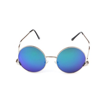 Sunglasses Women Round Sun Glasses Blue Color Brand Design