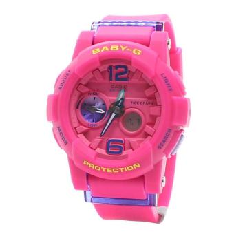 Casio Watch Baby-G G-LIDE Pink Resin Case Resin Strap Ladies NWT + Warranty BGA-180-4B3