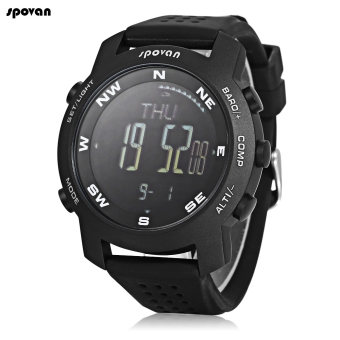 SH Spovan Multifunctional Outdoor Sports Military Mountaineering Watch Barometer Altimeter Thermometer Compass Climbing Watches Black Black - intl