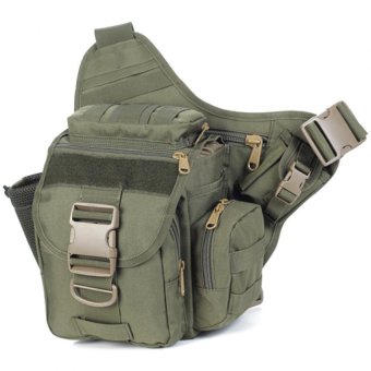 Strengthen edition outdoor sacheted professional camera messenger slr camera Bag Tactical Army men Bags(Army Green)