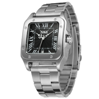 Winner Men Mechanical Automatic Dress Watch with Gift Box WRG8073M4S2 (Black)