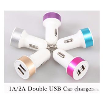 Mesh Charger Mobil Dual USB 1A / 2.1A Car Charger 2USB Multicolor