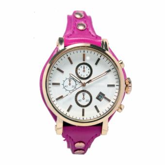 Generic - Jam tangan fashion wanita analog - FIN-402D - dark pink