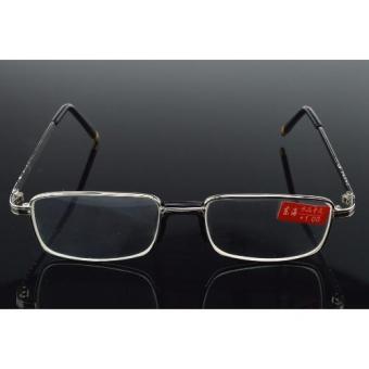 Full-Rim Natural Crystal Lenses Alloy Comfortable Nose Pad Reading Glasses +1.50