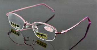 +2.5 Reading Glasses Ultra-light Titanium Magnesium Alloy Women Lady Non Aspheric Surface red