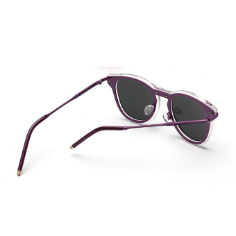 Women Sunglasses Mirror Oval Sun Glasses Purple Color Brand Design