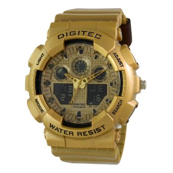Digitec Digital Watch Jam Tangan Pria - Resin - Gold - DG2082T Gld
