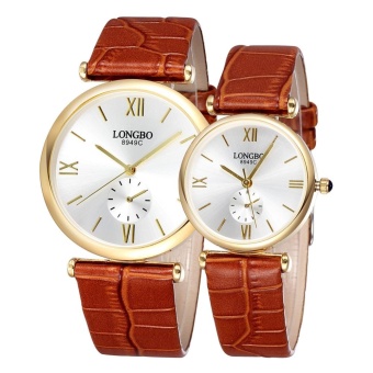 wuzeyu LONGBO brand watches couple watch ultra-thin leather belt casual upscale waterproof hand