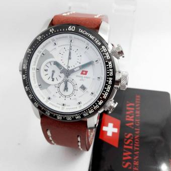 Swiss army - SA 8912 - Jam tangan Chorno Pria - Exclusive Edition - Leather strap - Casual