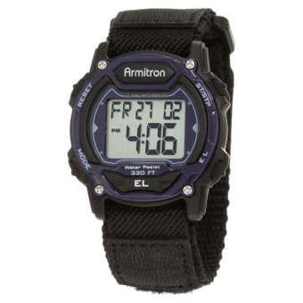 Armitron Sport Unisex 45/7004BLU Sport Watch with Black Nylon Band (Intl)