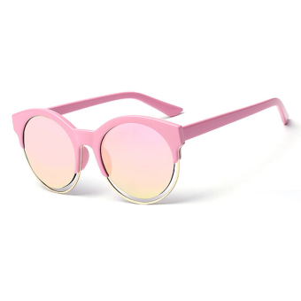 Women's Eyewear Sunglasses Women Retro Cat Eye Sun Glasses Pink Color Brand Design (Intl)