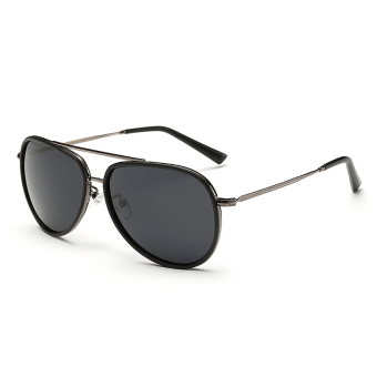 Sunglasses Polarized Men Mirror Shield Sun Glasses Black Color Brand Design