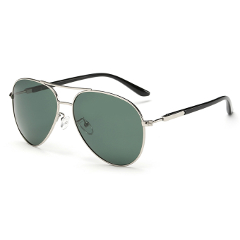 Men Sunglasses Polarized Mirror Shield Sun Glasses Green Color Brand Design