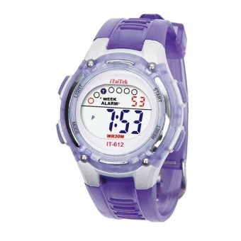 Thinch Kids Boys Girls Swimming Sports Digital Waterproof Wrist Watch Purple