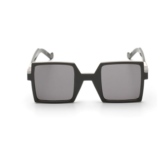 Sunglasses Men Mirro Square Sun Glasses SilverBlack Color Brand Design