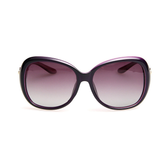 Sun Sunglasses Women Polarized Butterfly Sun Glasses Purple Color Brand Design (Intl)