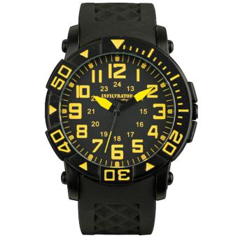 INFANTRY INFILTRATOR Mens Analog Wrist Watch Army Sport Tactical Black Rubber