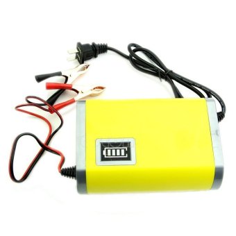 Portable Motorcrycle Car Battery Charger 6A/12V - Kuning