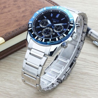ruixiang Meters (Mike) watch outdoor sports and leisure Mens watch business fashion watch avant-garde and unique waterproof quartz table 353m black blue edge strip (Blue)