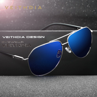 VEITHDIA 6564 Premium Men Magnesium and Aluminium Alloy Frame Polaroid Sunglasses- blue - intl