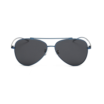Men Sunglasses Polarized Mirror Butterfly Sun Glasses Black Color Brand Design (Intl)