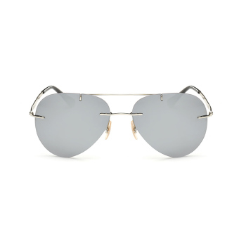 Women Sunglasses Polarized Mirror Shield Sun Glasses Silver Color Brand Design