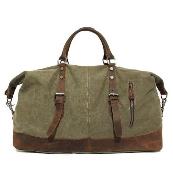 AUGUR Retro Canvas Men Shoulder Bags Outdoor Handbag Duffle Bag - intl
