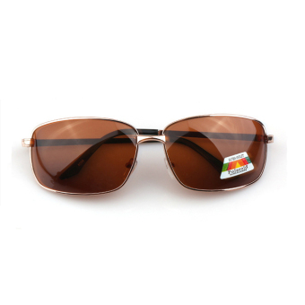 Men's Eyewear Sunglasses Men Rectangler Sun Glasses Brown Color Brand Design (Intl)