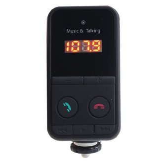 Tokuniku Bluetooth Car Kit Handsfree FM Transmitter BT301 with Remote Control - Hitam