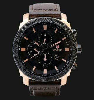 Expedition - Expedition Jam Tangan Pria - RG Brown Leather - 6667