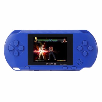 3 inch 16 Bit Portable PXP3 Handheld Video Game Players SLIM Games Retro Video Console with 160 kinds of Games + Game Card(Blue)