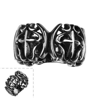 R129-8 Stylish wholesale various styles 316L stainless steel punk ring - intl