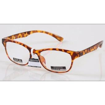 handmade frame large Leopard Reading glasses retro comfort frame HD lenses with glasses bag +1.0