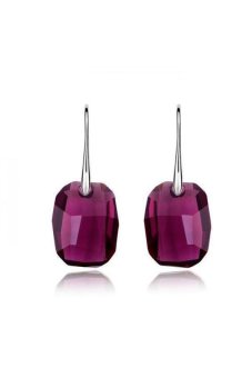 S & F SF1319Qs Phantom Skillfully Dreams Austria Crystal Earrings Purple