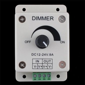 BUYINCOINS New LED Light Lamp Strip Dimmer Brightness Adjustable 12-24V 8A - intl .