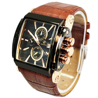 Curren Genuine Leather Quartz Military Wrist Men Watch Luxury Watch - intl