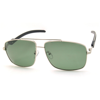 CHASING Unisex sunglasses metal frame polarized lens UV400 glasses CS110728P(green) - Intl