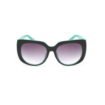 Mbulon Women's Eyewear Sunglasses Women Cat Eye Sun Glasses (Black / Green) (Intl)