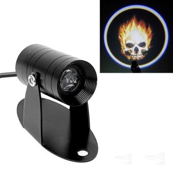 Lampu Belakang Motor 3D LED Projector Ghost Rider - Black